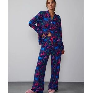 NY AND COMPANY woodland creature pajamas set nwot size medium 😍